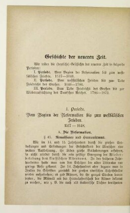 Geschichte der neueren Zeit