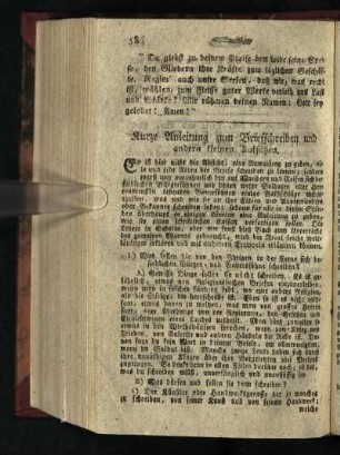 Kurze Anleitung zum Briefeschreiben und andern kleinen Aufsaetzen