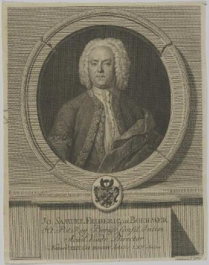 Bildnis des Jo. Samuel Fridericus dén Boehmer