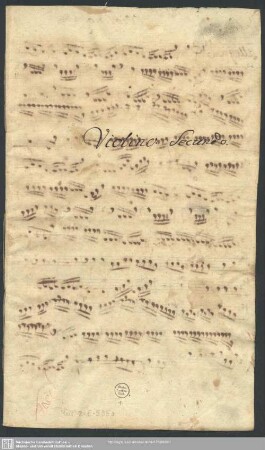 Violino Secundo.