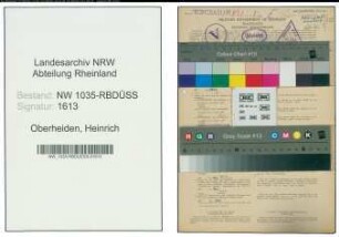 Entnazifizierung Heinrich Oberheiden , geb. 26.03.1891 (Steiger)