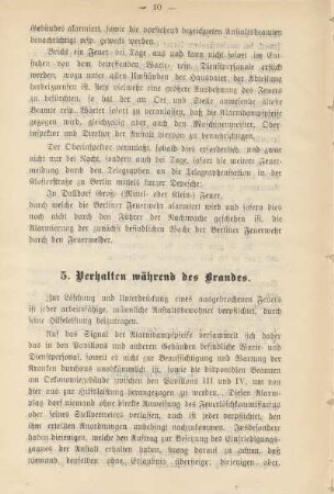 5. Verhalten während des Brandes