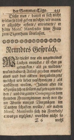 Neundtes Gespräch.