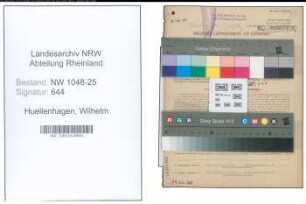 Entnazifizierung Wilhelm Huellenhagen , geb. 16.02.1898 (Buchhalter)