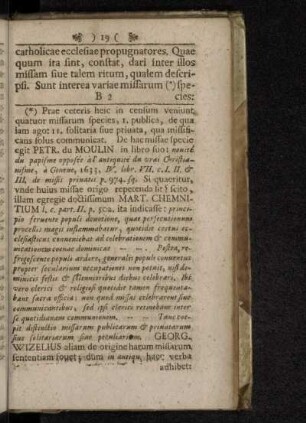 Caput I. De Historia Sacrificii Missatici.