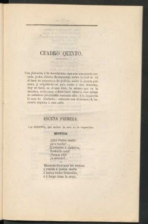 Cuadro quinto
