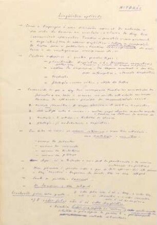 Lingüística aplicada : Vortrag