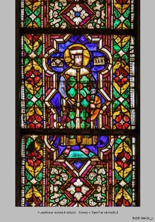 Fenster B-XIII-XV : Fenster XIV (Mitte) : Heiliger Martin als Ritter