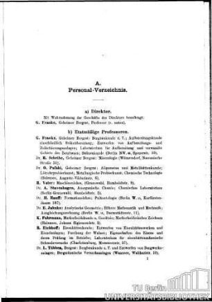 b) Etatmäßige Professoren