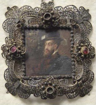 König Philipp II. von Spanien. Miniatur aus der Sammlung Loewe