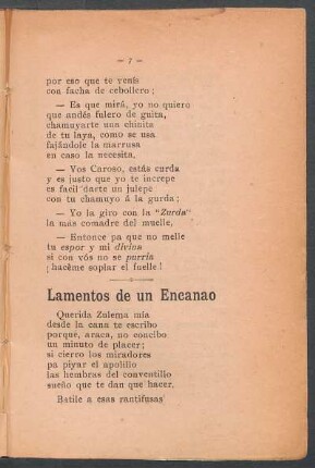 Lamentos de un encanao