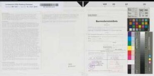 Bauwerksverzeichnis und Nachweisung der bei dem Ersatz der Schranken durch eine Blinklichtanlage am Bahnübergang in km 11,102 der Strecke Aprath-Heiligenhaus berührten Wege- und Vorflutverhältnisse, nebst Bezeichnung der für sie entworfenen baulichen Anlagen, o. M. Stnr.: 63, Iwü, Bunr.: 22, Blnr.: 2
