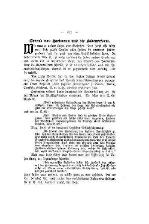 Eduard von Hartmann und die Bodenreform