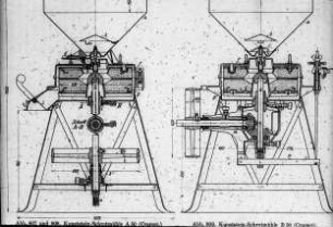 Kunststein-Schrotmühle A 50 (Cramer); Kunststein Schrotmühle B 50 (Cramer)