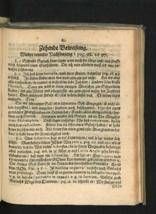 Zehende Beweisung. Wieder neundte Nachsinnung ...
