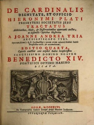 De cardinalis dignitate et officio