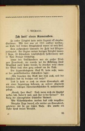 35, 7. Ich hatt' einen Kameraden