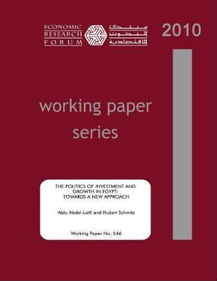 The politics of investment and growth in Egypt : towards a new approach