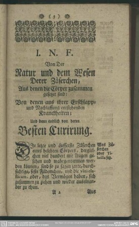 §. I. Fieber, was es, im äussersten besondern Versande, sey?