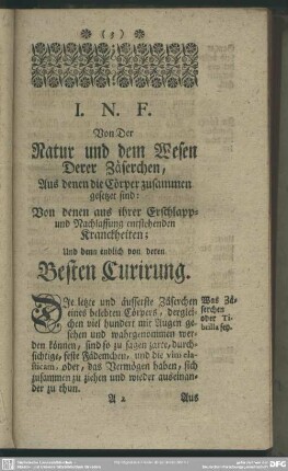 §. I. Fieber, was es, im äussersten besondern Versande, sey?