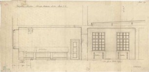 Fischer, Theodor; München - Westend, Bergmannstr.; Ledigenheim - Lesesaal u. Schreibzimmer (Querschnitt)