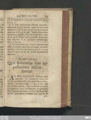 Tit. VIII. (VII. 64.) Quae sententiae sine appellatione rescindantur.