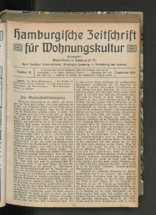 Zur Gartenstadtbewegung.