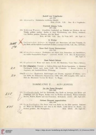 Sammlung Z…. aus Leipzig (Nr. 599-617)