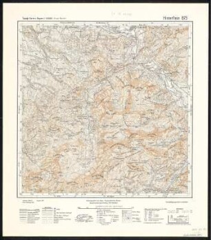Meßtischblatt 875 : Hinterstein, 1941 : Hinterstein. - Aufn. 1894, 95, Ausg. 1897, letzte Nachtr. 1926. - 1:25000. - München, 1941. - 1 Kt.