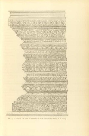 Fig. 59. Angkor Vat. Profil et ornements du grand soubassement
