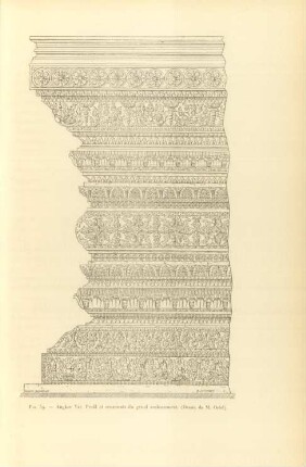 Fig. 59. Angkor Vat. Profil et ornements du grand soubassement