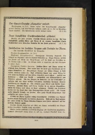 Der Cunard=Dampfer "Carpathia" versenkt.