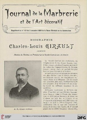 5: Biographie, [4] : Charles-Louis Girault, architecte