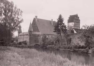 Dinkelsbühl, Stadtbefestigung : Dinkelsbühl. Stadtbefestigung (Feldseite). Stadtmühle und Nördlinger Tor