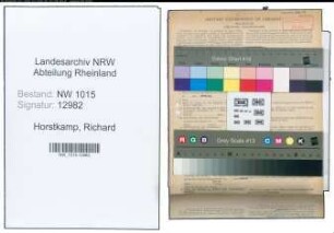 Entnazifizierung Richard Horstkamp , geb. 10.03.1908 (Schuhmacher)