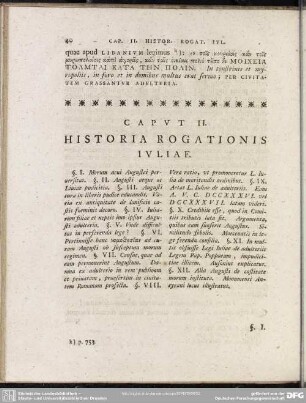 Caput II. Historia Rogationis Iuliae
