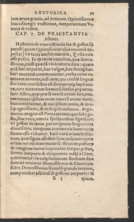Cap. 7. De Praestantia Actionis.