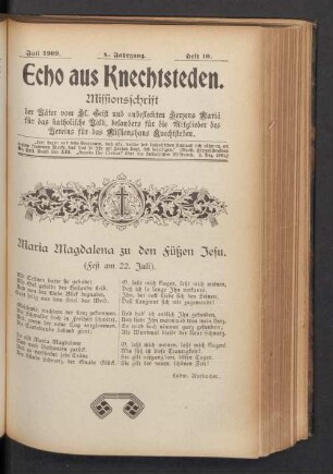 Juli 1909. Heft 10