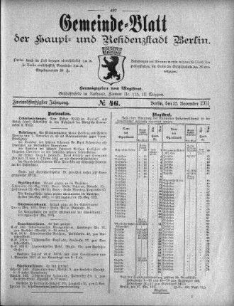1911,46: No. 46, 12. November 1911