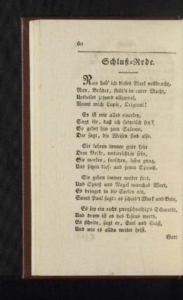 Schluß-Rede.