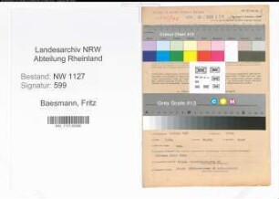 Entnazifizierung Fritz Baesmann , geb. 09.02.1892 (Lehrer)