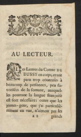 Au Lecteur.