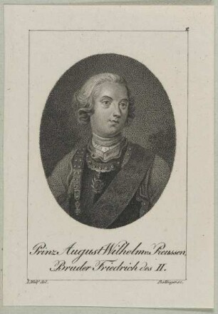 Bildnis des Prinzen August Wilhelm von Preussen