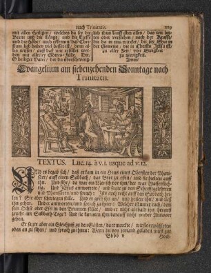 Evangelium am siebenzehenden Sonntage nach Trinitatis.