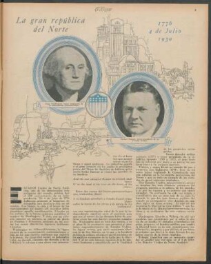 La gran república del Norte : 1776 4 de Julio 1930