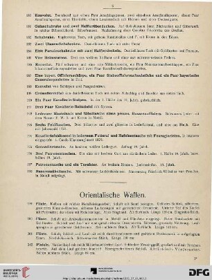 Orientalische, Europäische Waffen (Nr. 199-292)