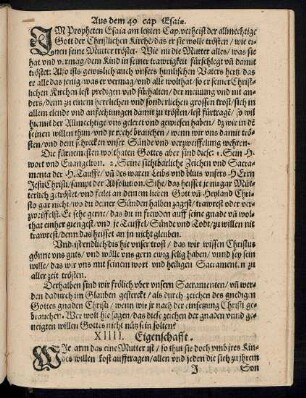 XIIII. Eigenschafft.
