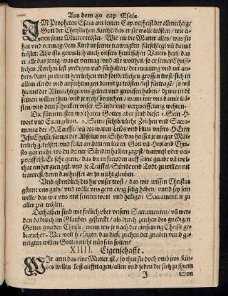 XIIII. Eigenschafft.