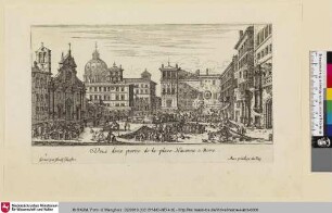 Veuë d'une partie de la place Navonne a Rome