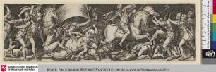 [Kampf der Reiter und Infanterie; Combat de cavaliers et de fantassins]